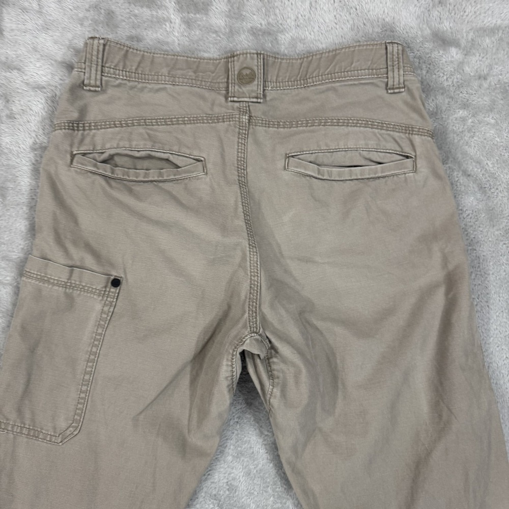 Wrangler Pants Mens 30x32 ATG All Terrain Gear Beige Canvas Utility Gusset Trail - Picture 10 of 16